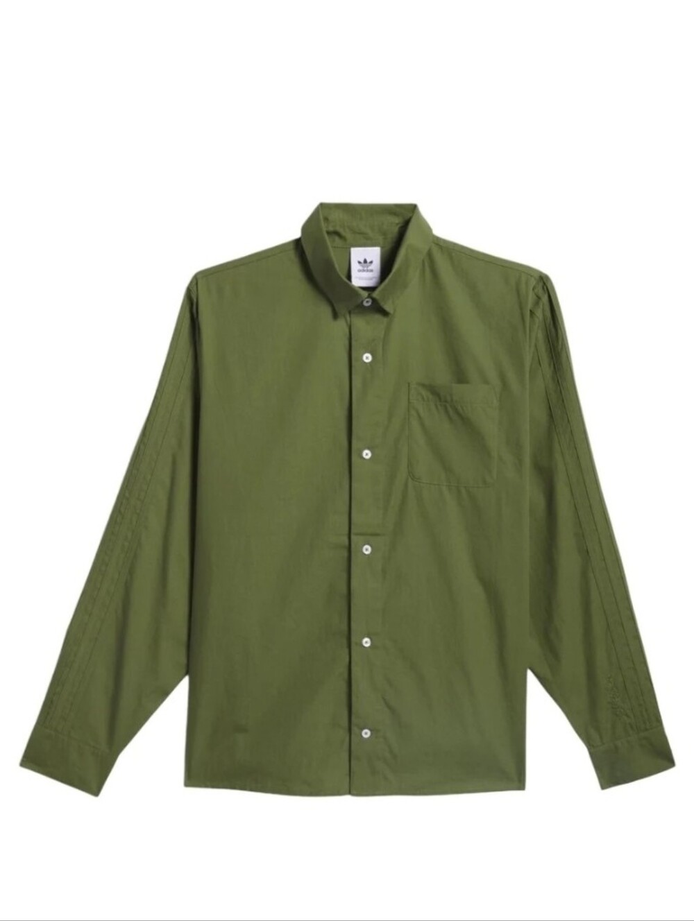 Adidas Originals Shmoofoil Men Size XL Olive Green Button Up Skateboarding 0826